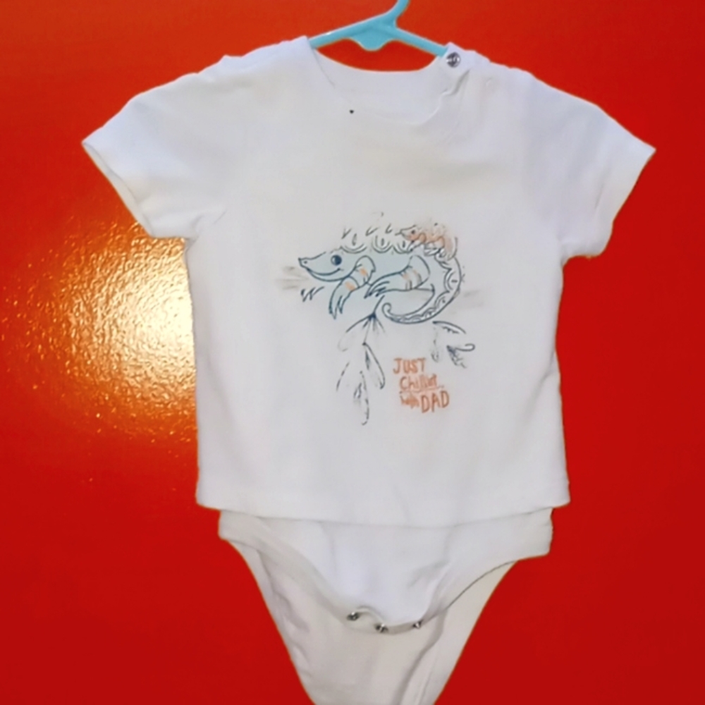 Just chillin with dad footie